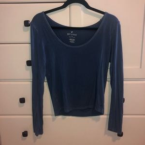 Blue Soft and Sexy long sleeve t-shirt
